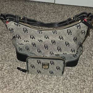 Dooney & Bourke Americana Signature Large Erica Hobo with Wallet